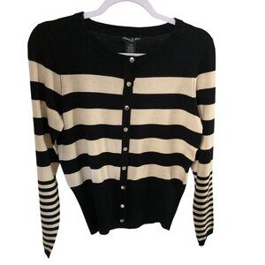 Audrey and Grace Womens Cardigan Sweater Long Sleeve P/M NWT